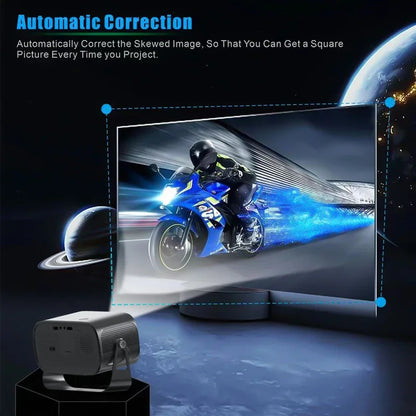 2024 Newest Portable Smart Android 13 Projector 1080p HD Low Noise Home Theater  Business Education 4K Short Throw Projectors