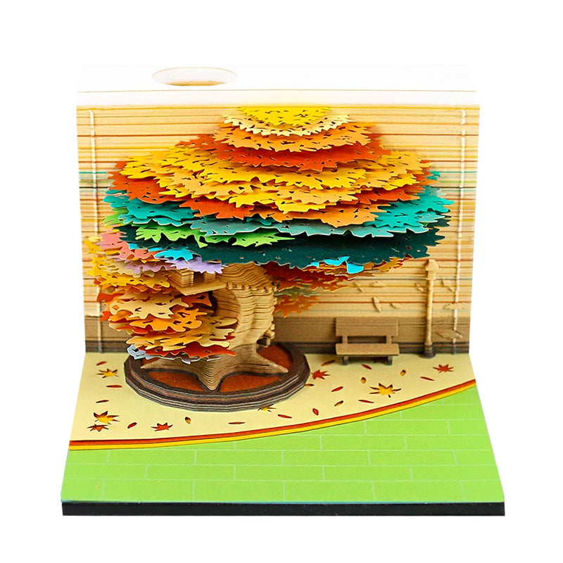 Table Calendar Tear Off Sticky Note Omoshiroi Block Custom 3D Memo Pad Notepad Christmas Funny Novelty Gifts For Children Kids