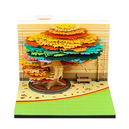 Table Calendar Tear Off Sticky Note Omoshiroi Block Custom 3D Memo Pad Notepad Christmas Funny Novelty Gifts For Children Kids
