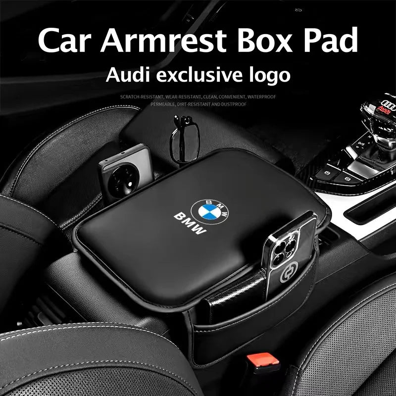 Car Armrest Mats Arm Rest Cushion Interior Accessories For BMW Performance X5 X1 X3 X6 1 3 5 6 7 Series E84 E83 E70 F15 E71 F16