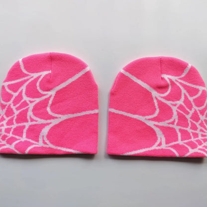 Unisex Knitting Cap Spider Men Women Luxury Beanie Caps Y2k Warm Fashion Versatile Ins Pullover Hiphop Winter Bonnet