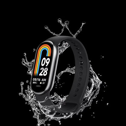 Silicone Strap For Xiaomi Smart Band 8 NFC Solid Bracelet Replacement Wristband Mi band 8 Waterproof Sport Watchband Accessories