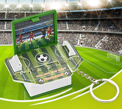 2024 3D Folding Bomb Explosion Book Novelty Mini Football Match Astronaut Keychain Children's Handheld Game Board Games Boy Gift
