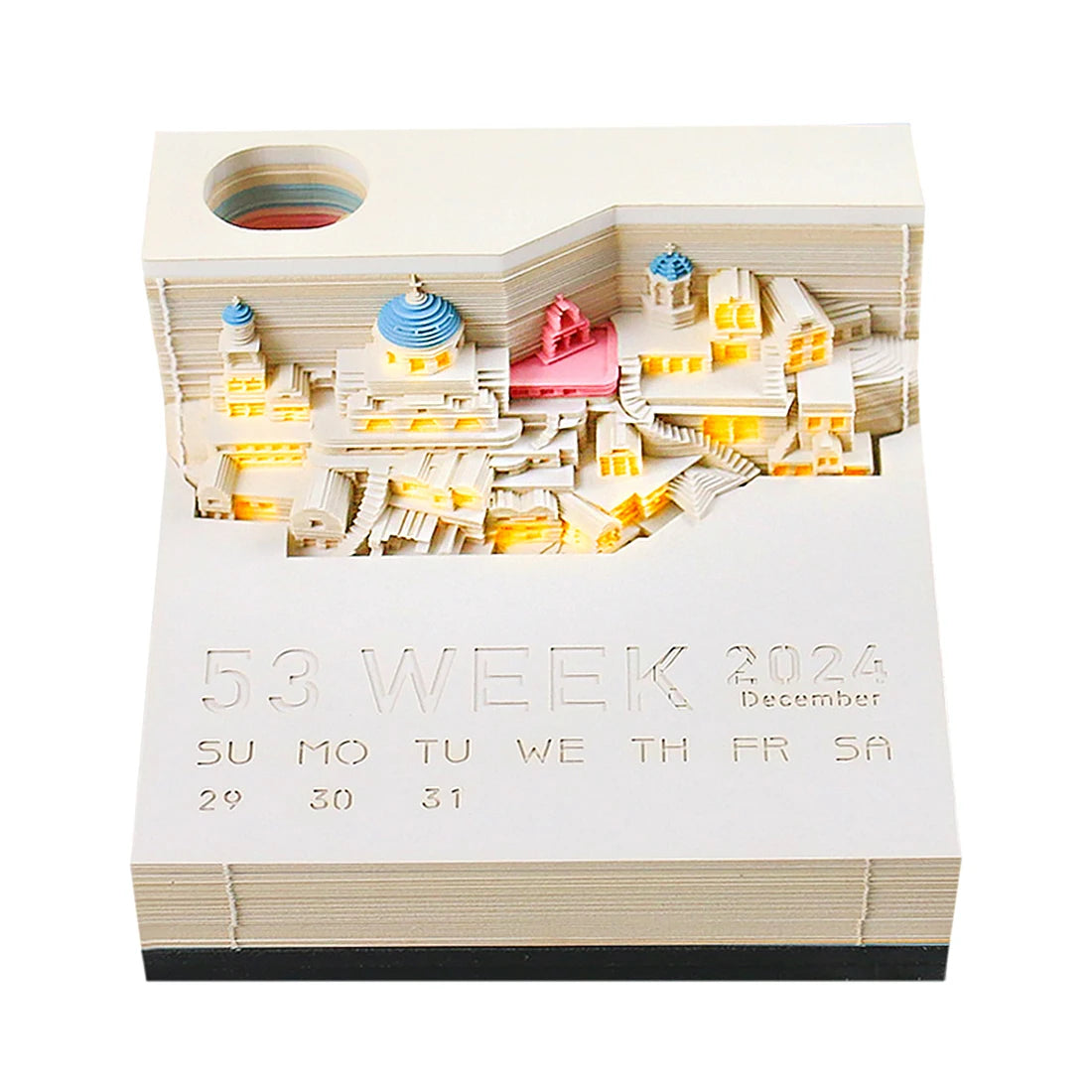 Table Calendar Tear Off Sticky Note Omoshiroi Block Custom 3D Memo Pad Notepad Christmas Funny Novelty Gifts For Children Kids