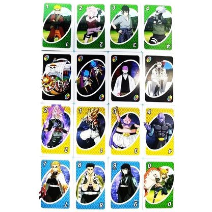 ONE FLIP! Board Games Playing Cards UNO Harry Narutos TOTORO Christmas Card Table Game for Children Adults Kid Birthday Gift Toy