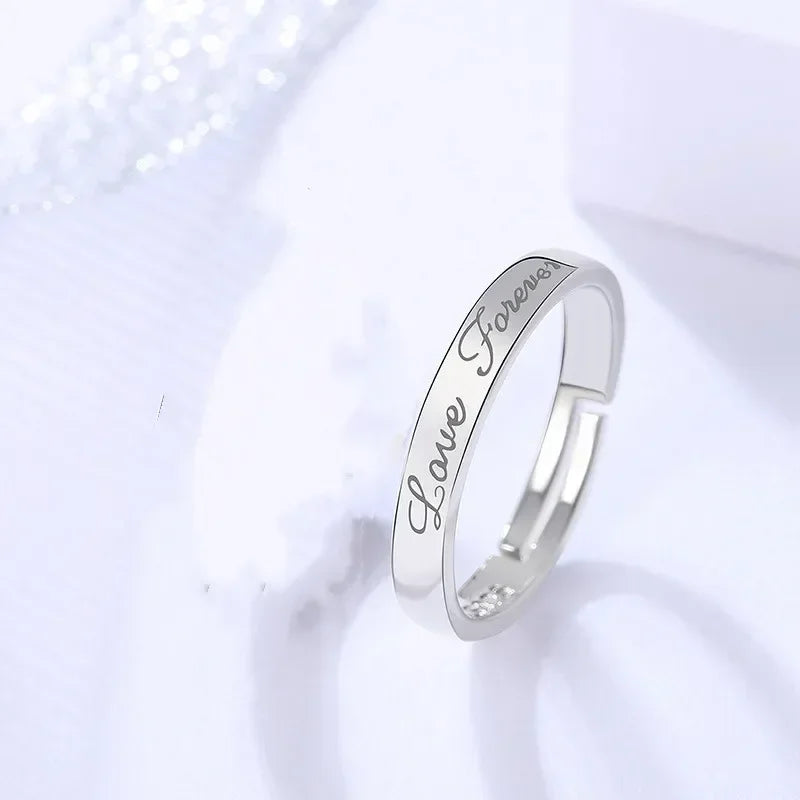1 par de anillos de pareja de rombos blancos y negros, anillo abierto para mujeres y hombres, anillos de dedo ajustables, regalo de joyería de aniversario para amantes románticos
