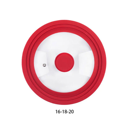 Transparent Glass Pot Lid Handle Anti Scalding Easy To Clean Kitchen Accessory Kitchen Pot Coverl