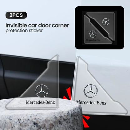 2Pcs Car Door Corner Cover Anti-Scratch Protection Sticker For Mercedes benz A C E class AMG W204 W205 W176 W211 W213 GLA GLC