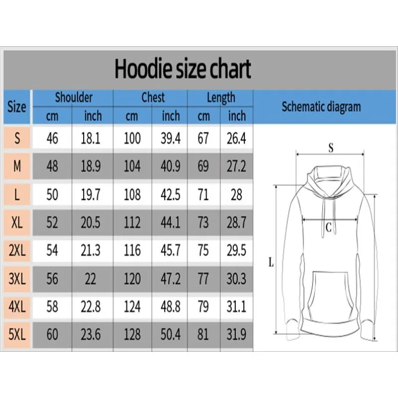 American street style pattern printed hooded sweater men's and women's autumn and winter casual fashion couple's coat