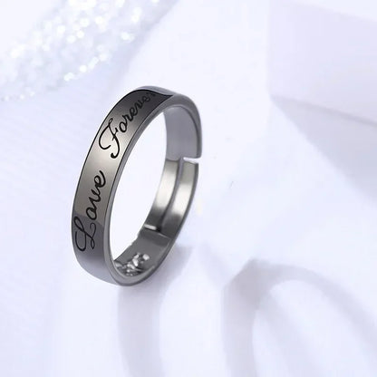 1 par de anillos de pareja de rombos blancos y negros, anillo abierto para mujeres y hombres, anillos de dedo ajustables, regalo de joyería de aniversario para amantes románticos
