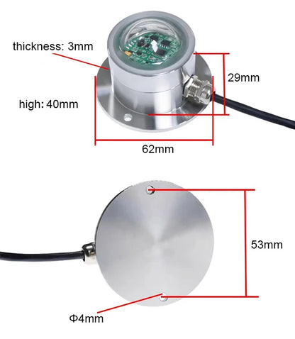 Optical Rain Sensor Dual-Channel Outdoor Meteorological Rain Gauge Monitoring High-Precision Rainwater Transmitter