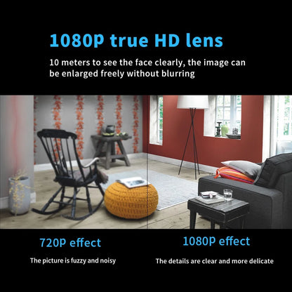 Mini caméra HD 1080P sans fil WiFi Baby Monitor Sécurité intérieure Surveillance Vision nocturne Caméscope Enregistreur audio vidéo