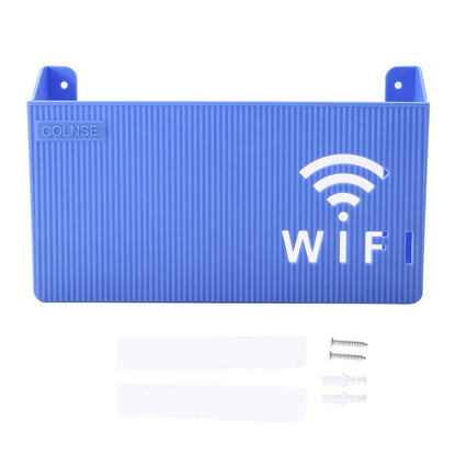 Étagère de routeur Wifi sans fil, boîte de rangement murale à suspendre, boîte de rangement en plastique ABS, support d'alimentation de câble, boîte de rangement, décoration de la maison