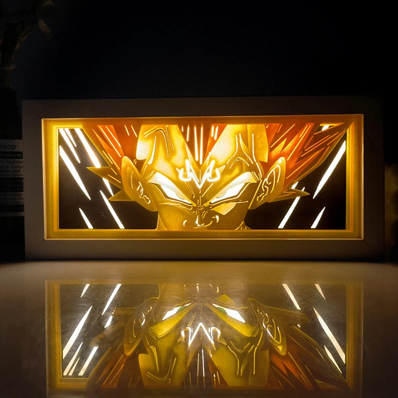 Anime One Piece Paper Cut Shadow Box Light Remote control model multiple colors Gamer Bedroom Decoration party present