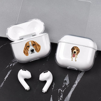 Beagle Cute Dog Airpod Cases 3 for 2 1 Pro Pods Gen Air Pods Pro Cover Funny Lovely Pet Earphone Cartoon Box Coque