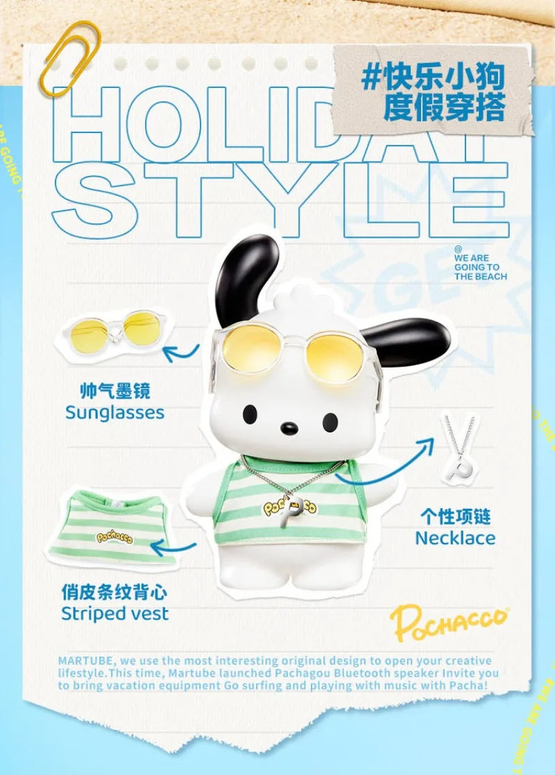 Sanrio Kawaii Pochacco Speaker Birthday Gift for Girls Boyfriend Girlfriend Valentine's Day Gift Cartoon Desktop Ornaments