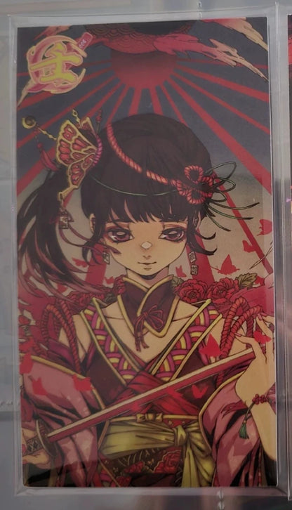 Anime Demon Slayer Quicksand Cards Kanroji Mitsuri Kochou Shinobu Iguro Obanai Uzui Tengen Collection Cards Birthday Gifts Toys