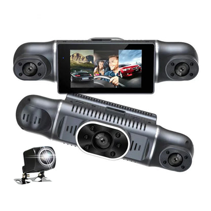 4 Channel Car DVR HD 1080P 4-Lens Inside Vehicle Dash Cam Four Way Camera DVRs Recorder Video Registrator Dashcam Camcorder 24H