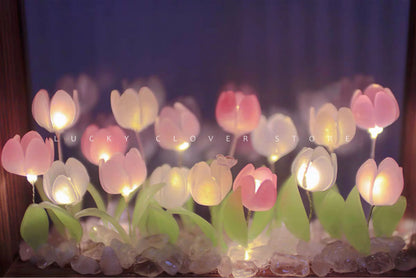 Tulip Nightlight Photo Frame Eternal Flower Home Decor DIY Cute Ornaments Birthday Gift Valentine's Day Surprise Christmas