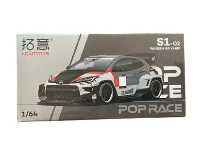 Premium scale model XCARTOYS POPRACE 1/64 Co-branded float series Porsche Martin GTR Alloy model toy, a Christmas gift for boys
