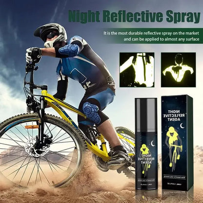 100ml Reflective Night Spray Paint For Night Riding Glow-in-The-Dark Paint Bright Spray Paint For Fabric Bicycles Skateboards