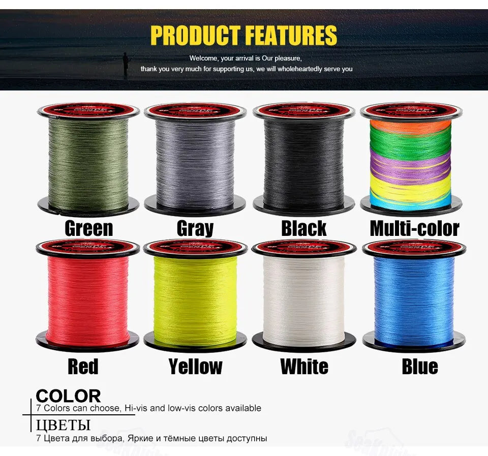 SeaKnight TriPoseidon Series 4 Strands Multifilament Fishing Line 300M PE Braided Line Smooth Carp Fishing 15lb 20lb 25lb 30lb