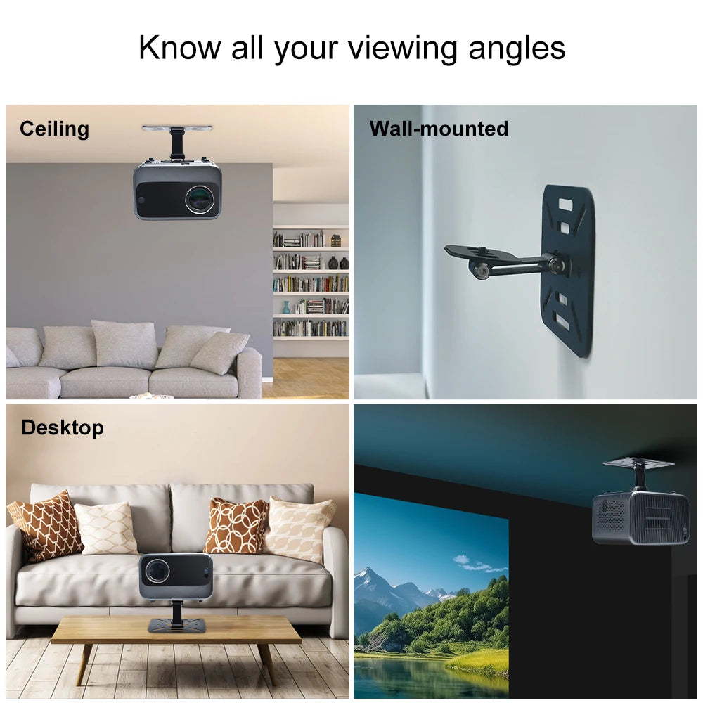 Projector Stand for Home Theater Projetor Bracket Suit for HY300 HY320 XGIMI JMGO XiaoMi Magcubic Ceiling Table Wall Mount