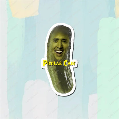 Picolas Cage 5PCS Stickers for Living Room Bumper Anime Cute Kid Car Art Print Window Home Decor