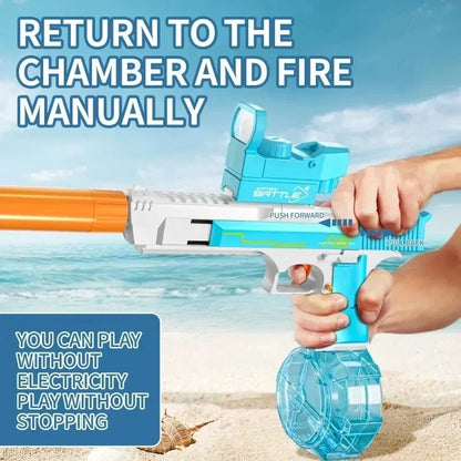 Summer Toys Desert Eagle Water Gun Full Automatic Electric Shooting Water Gun Toy Children Outdoor Beach Fight Toy Boy Girl Gift