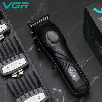 VGR Original Barber Professional Hair Clipper Beard Hair Trimmer For Men Electric Adjustable Haircut Machine Rechargeable V-269
