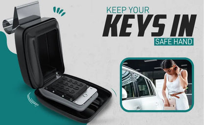 Portable Car Window Hanging Antitheft Code Key Box With 12Digits Code Waterproof Anti-theft Key Safe For Office Home Outdoor Use