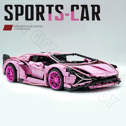 Technology Toys High-Tech Super Sport 1:8 Racing Car Model Racing Compatible Buidling Bricks High-tech Children Christmas Gifts
