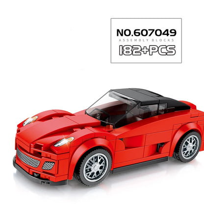 67 models City Racing Car Speed Champions Sports Building Blocks Bricks Classic Rally Super Racers F1 Great Vehicles kits toys