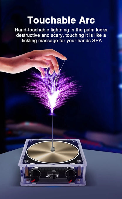 Tesla Coil Musical Speaker Artificial Lightning Bluetooth Music Tesla Coil Arc Plasma Wireless Transmission Experiment Model