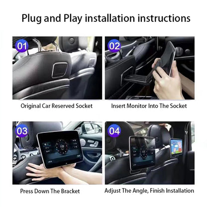 Pantalla de TV para asiento trasero para Mercedes Benz CEGSV Class Monitor de reposacabezas Android con reproductores multimedia de video y entretenimiento para automóvil
