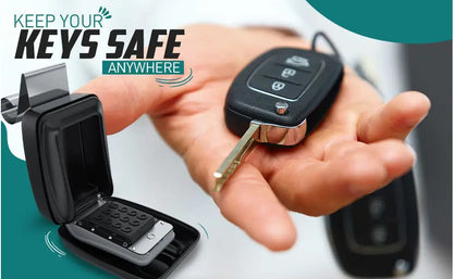 Portable Car Window Hanging Antitheft Code Key Box With 12Digits Code Waterproof Anti-theft Key Safe For Office Home Outdoor Use