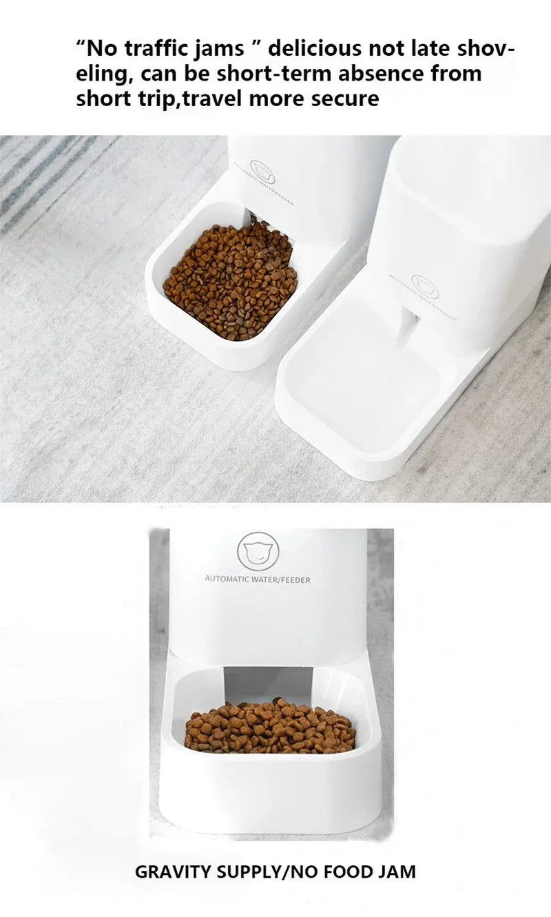 Comedero automático para gatos y perros, dispensador automático de agua, práctico para viajes de corta distancia, gran capacidad, para gatos