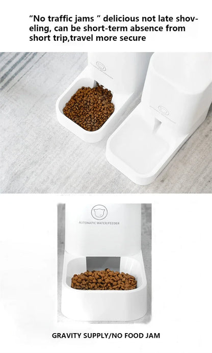 Comedero automático para gatos y perros, dispensador automático de agua, práctico para viajes de corta distancia, gran capacidad, para gatos