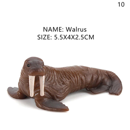 Simulation Marine Life Action Figures Ocean Animal Model Educational Toys Cake Topper,Collection Gift Shark Dolphin Hammerhead