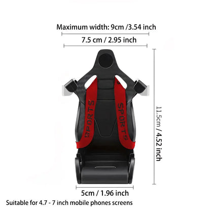 Racing Seat Shape Car Phone Bracket GPS Bracket Car Air Vent Universal Smartphone Bracket Trendfront