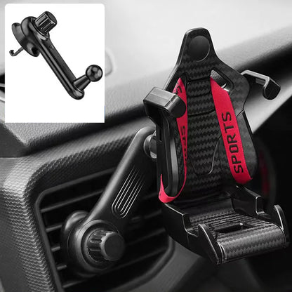 Seat Style Car Phone Holder auto Air Vent mobile phone Clip 360 degree rotatable car cellphone rack for car interior