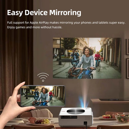 Proyector AUN Full HD de alto rendimiento Android TV 4K Cine en casa 3D Enfoque automático eléctrico 200 pulgadas Cine en casa WIFI AKEY7 MAX