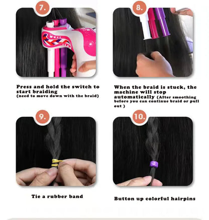 Automatic Hair BraiderElectric DIY Hair Weave Machine Twist Knitting Roll Twisted Braiding Hair Styling Tools Girl Gift