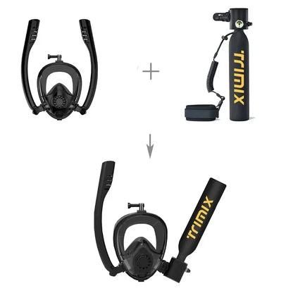 Trimix Lung Tank 0.5L oxyge Cylinder Dive Scuba Portable 0.5L High Portable Mini Portable Mini oxygee Diving