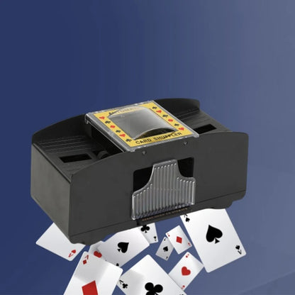 2024 New Automatic Poker Card Shuffler Board Games Battery Operated Playing Cards Shuffle 2 Deck Automatic Hand Crank