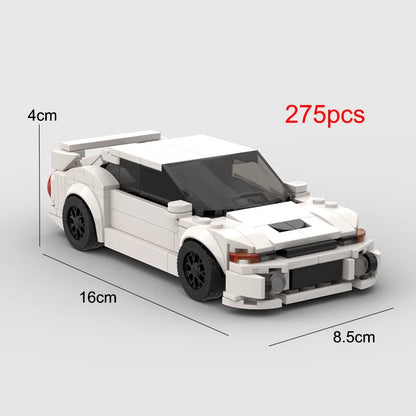 2022 Hot MOC Speed City Car Champion Racer Classic Supercar Building Blocks Brick Racing Super Technique Creative Garage DIY Set