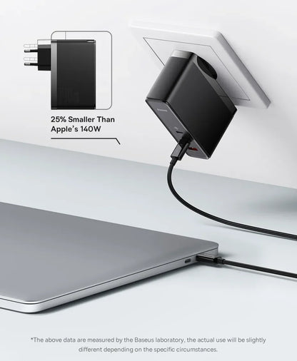 Baseus 140W GaN Charger USB Type C PD3.1 Fast Charge For Macbook Tablet Quick Charge 4.0 3.0 Phone Charger For iPhone 15 14 13