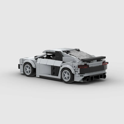 R8 MOC Car Speed Champions Super Race F1 Vehicle Model Building Block Creative Toy Racing Brick Technical Christmas Gift City
