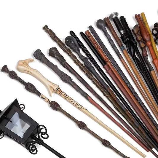 36 Styles Harry Magic Wand Resin Material Built in Steel Core Dumbledore Staff Cosplay Voldemort Props Christmas Gift Kid