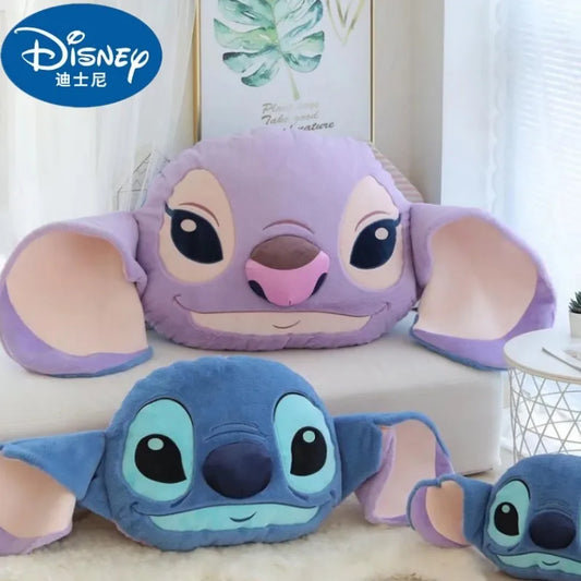 45/75/108cm Disney Stitch Kawaii Plush Toy Stuffed Animal Doll Double Sided Cushion Pillow Cartoon Room Cute Decor Anime Peluche
